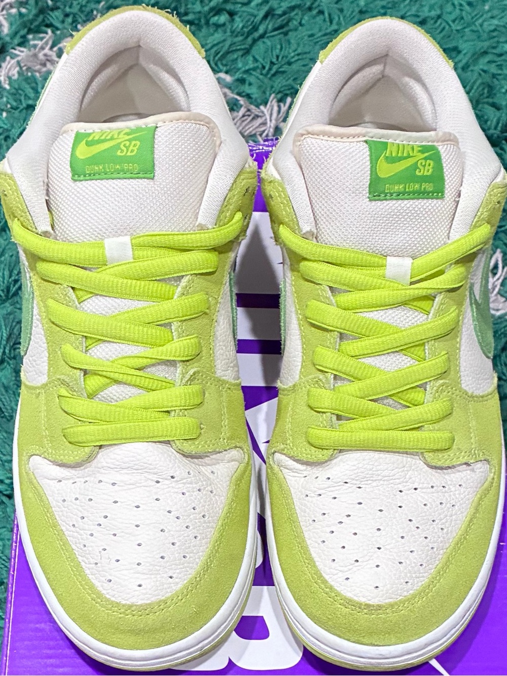 Nike SB Dunk Low Green Apple Size 11 Pre-Owned/Used OG ALL GREAT CONDO AUTHENTIC - Picture 4 of 9